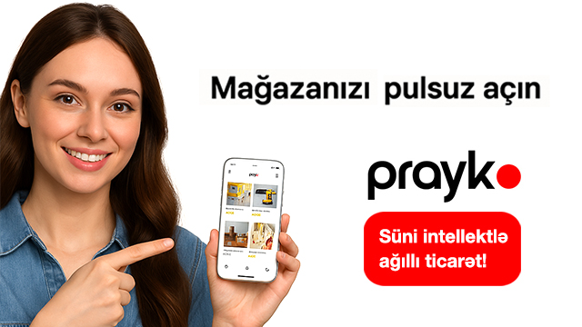PRAYK – satış və xidmət üçün sərbəst platforma – ödənişsiz və sadə!
